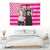1pc SSam and CColby Pink Purple American Flag Tapestry for Bedroom Living Room Dorm