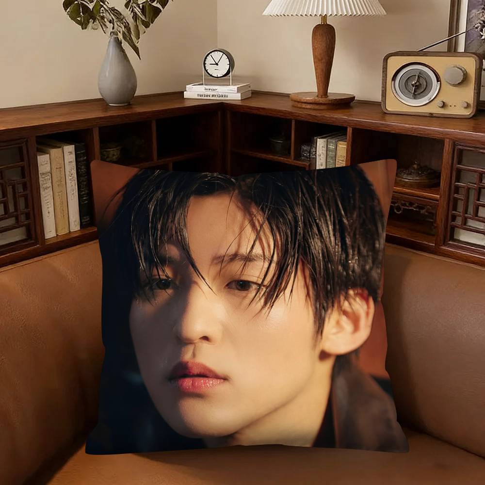 Japanese Singer RRen MMeguro Pillow Case Fashion Square Pillowcase Bedroom Sofa Room Ins Decoration Leisure