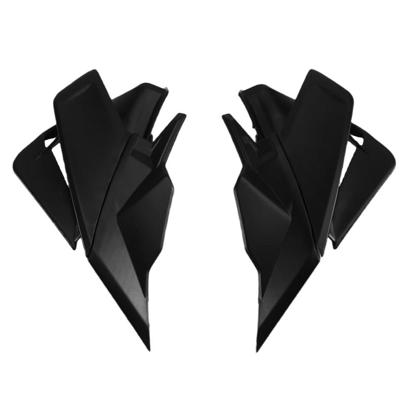 Ac29-Motorcycle Front Spoiler Aerodynamic Wing Downforce Kit Naked Frontal Spoilers Winglet For KAWASAKI ZX-4R 2024 чёрный