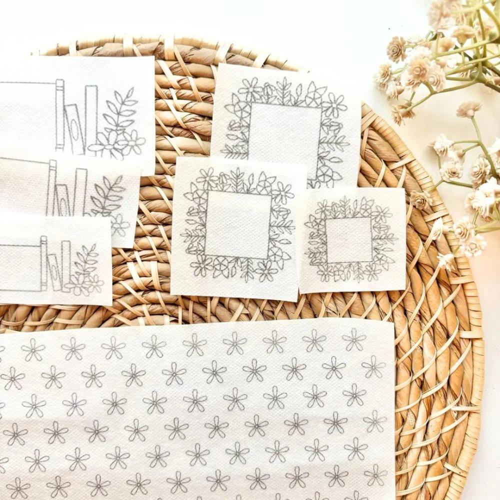 

Вироби ручної вишивки Ручне шиття Стабілізатори DIY Водорозчинний стабілізатор Початківці Flowers