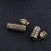 Brass Openable Cylindrical box Necklace Pendant Travel Pill Case Pill Box Buddhist Pendant