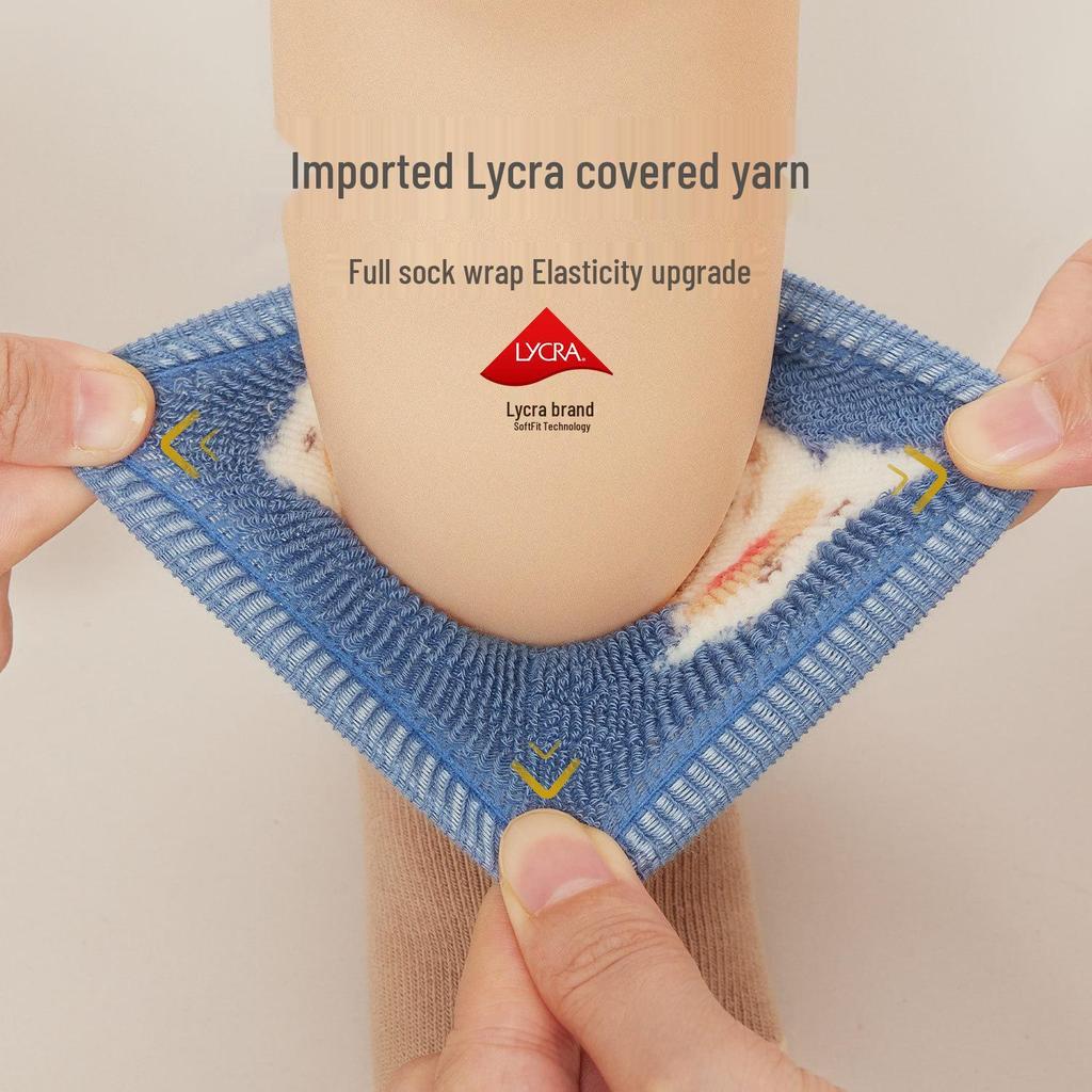 Nidoran Baby Terry Socks - Thick Cotton, Winter Mid-Calf, Seamless for Boys