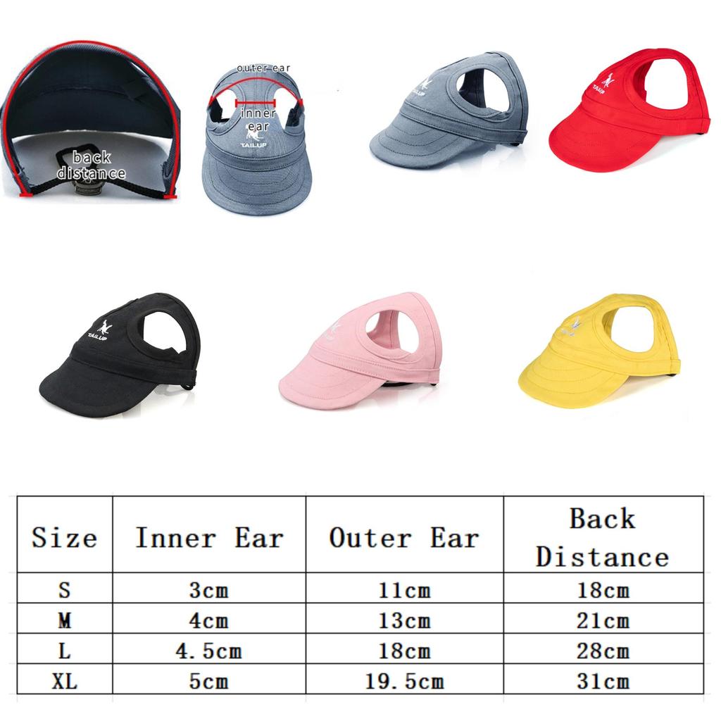 Cappello da baseball regolabile per cani da compagnia, con visiera, con fori per le orecchie, per sport all'aria aperta, per animali domestici