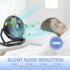 Strong Wind USB Silent Fan Cooler for Laptop Notebook PC Home Office Desk 4 Blade Cooling Fans Summer Rottable USB Mini Fan