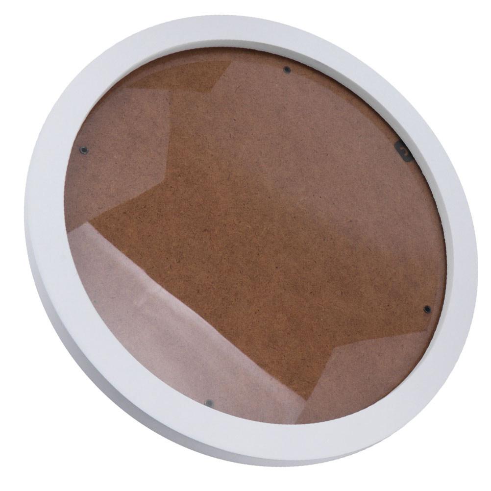 Sturdy Round Wood Picture Frame Wall Hanging Decorative Photo Frame for Living Room Wall Mounted Decor Photo Frames