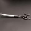 High Quality 7.25 Inch 66 Tooth Japan 440C Stainless Steel Pet Cutting Shears Left Handed Curved Thinning Scissors