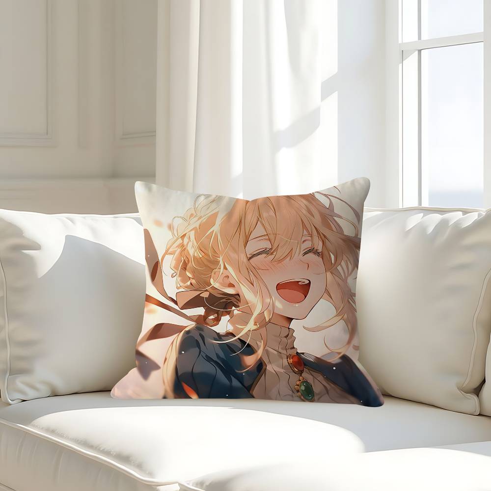 

Novel V-Violet E-Evergardens Pillow Case Removable Washable Cushion Cover – All-Season Soft Linen 16x16Inch