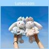 Knot Butterfly Tulip Flower Gauze Skirt Bunny Plush Doll With Cotton Filling