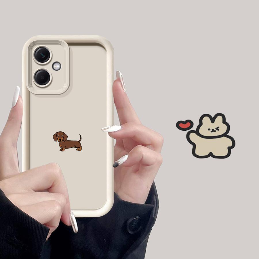 

Case for Xiaomi Poco F8 C61 C50 X3 NFC C51 X3 Pro Phone Cover Creative Minimalist Dachshund Poco F8 Pro