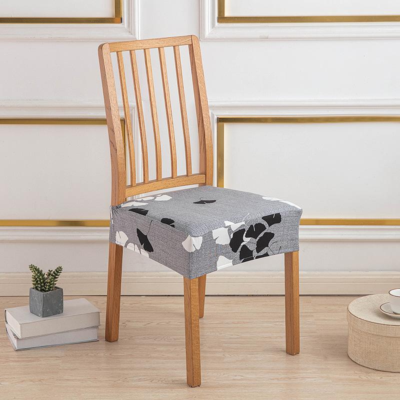 New Color Elastic Chair Cover Printed All-Inclusive Non-Slip Dining Chair Cushion Cover Home Hotel One-Piece Chair Cover