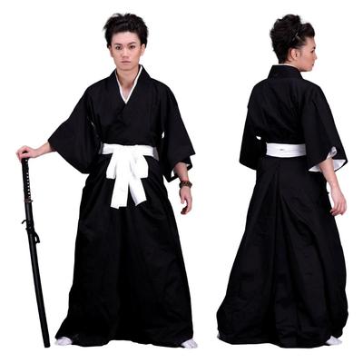 Electric Circus Samurai Cosplay Halloween Practice School Cultural Japanese Clothing Practice Cosplay Period Sword Sakamoto Taiga Kimono Funny Summer