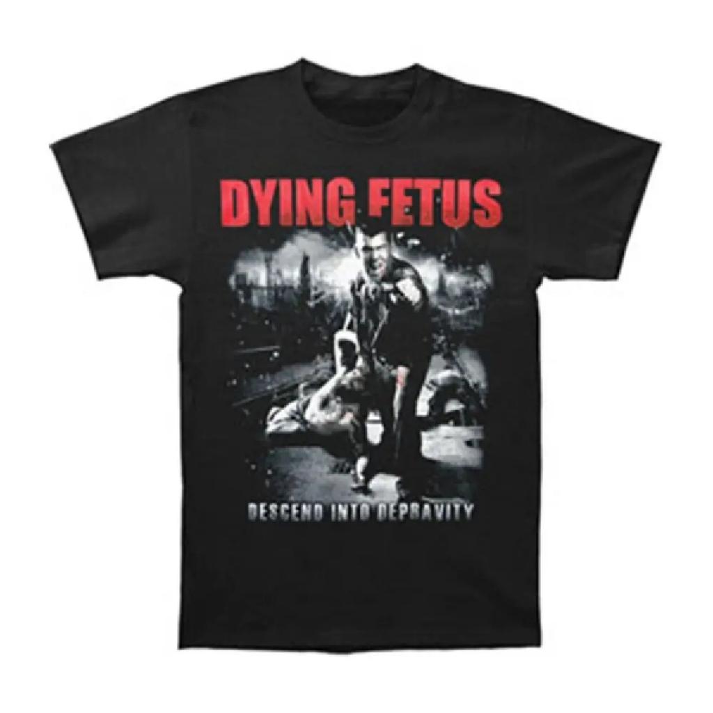 T-shirt da uomo Dying Fetus Descend Into Depravity XX-Large Nera