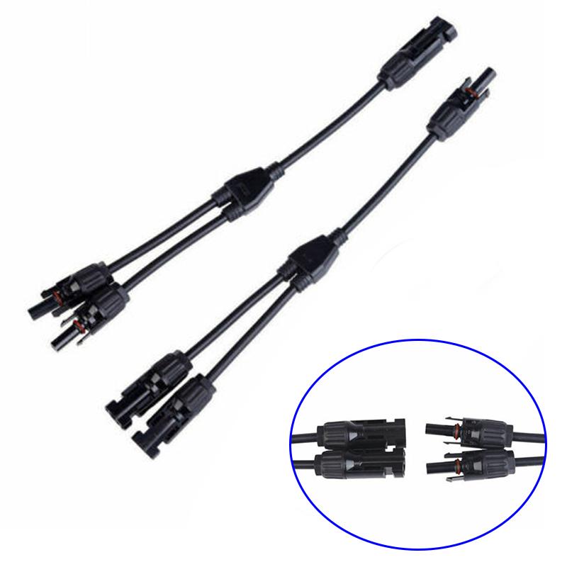 Buy 1 Pair MC4 Y Branch Solar Panel 30A Cable Connector FFM MMF PV Wire