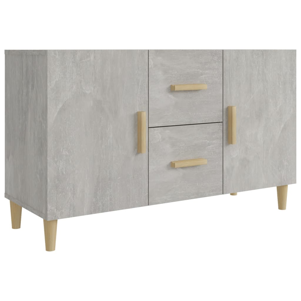 Vidaxl Komoda, Szarość Betonu, 100X36X60 Cm, Materiał Drewnopochodny