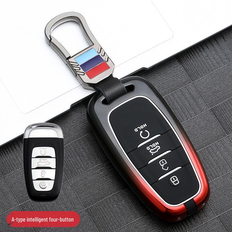 Gradient Metal Full Wrap Key Shell for Hongqi HS5, HS7, H9