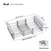 Cmaos Ret Retractable Stainless Steel Kitchen Drain Rack