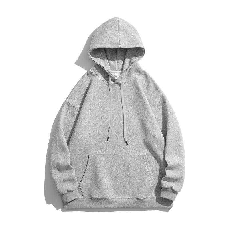 Vyriškas medvilninis džemperis su gobtuvu rudeniui ir žiemai, su aksomu, madingas, sunkus, universalus viršutinis drabužis, laisvi kasdieniai marškiniai vyrams