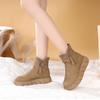 Thick-bottomed fleece thickened warm plush snow boots winter new lightweight non-slip short boots