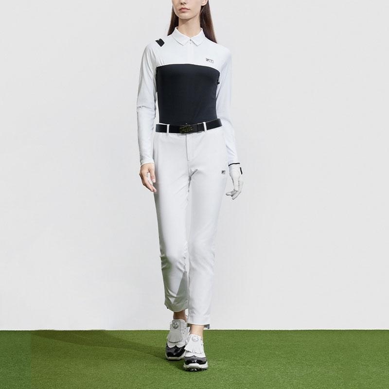 New FILA Golf Series Polo Shirt Women's Jade White A11W415216F-WT