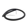 AN4 AN6 AN8 AN10 AN12 Fuel Line Hose,Nylon Braided Fuel Line Hose with Stainless Steel Mesh Reinforce Black