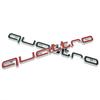 1Pc Quattro Emblem 3D ABS Car Front Grille Emblem For A3 A4 A5 A6 A6L A7 A8 Q3 Q5 Q7 S3 S4 S5 RS3 RS4 RS6 Badge Accessories