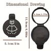 1 Pack Universal Wiper Reservoir Cap Replacement - Black Plastic Washer Fluid Bottle Lid with White Design, Compatible with for GMC