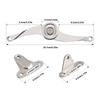 2Pcs Soft Close Chest Hinge Heavy Duty Lid Support Hinges Soft Close Folding Lid Stay Hinge for Cabinet Wardrobe