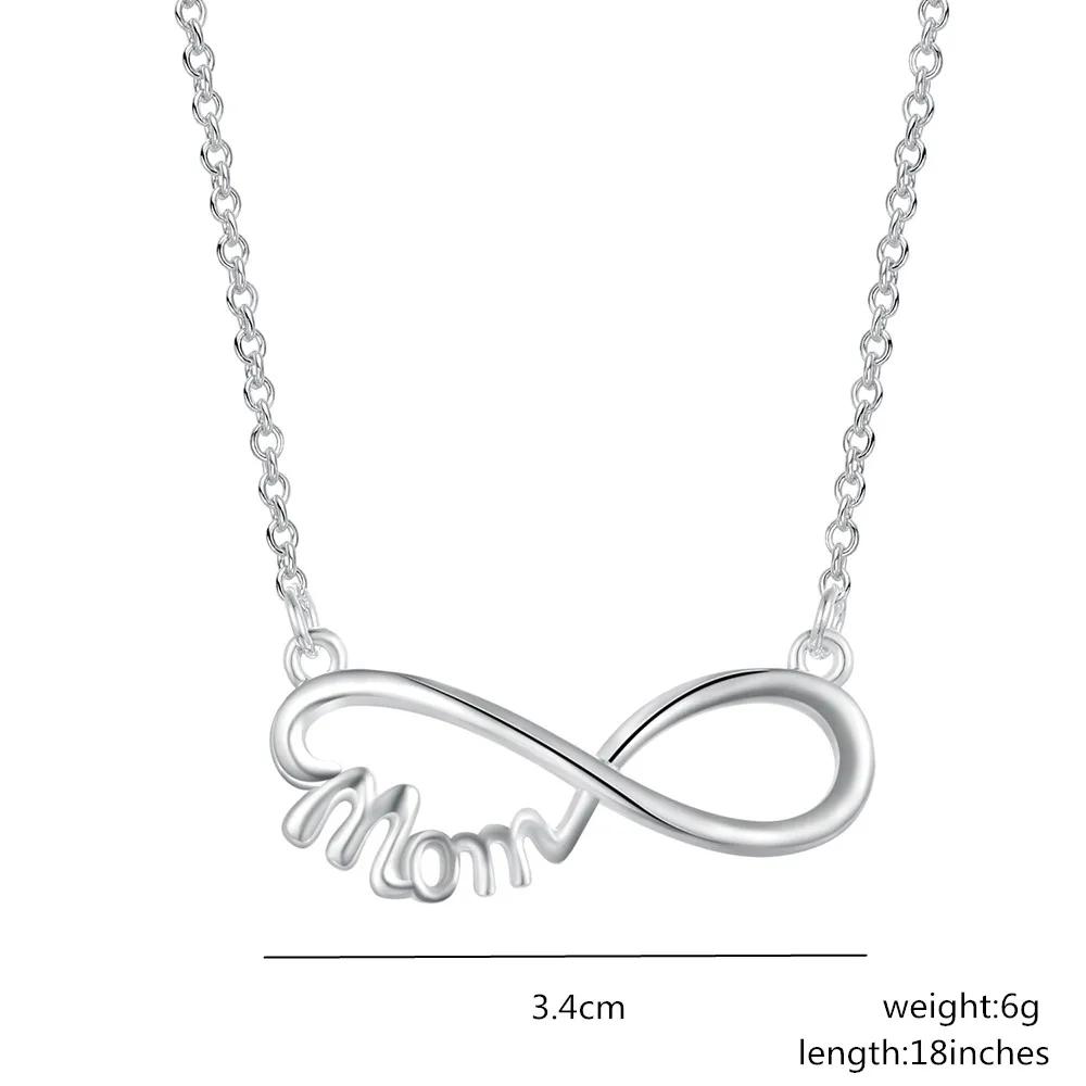 Charms wedding party silver Plated new lady bead women necklace jewelry fashion cute pendant LN019