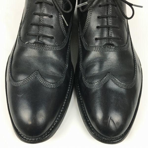 SUTOR MANTELLASSI Wingtip Business Shoes Black Size 7.5 / 26.0cm Vintage(USED)