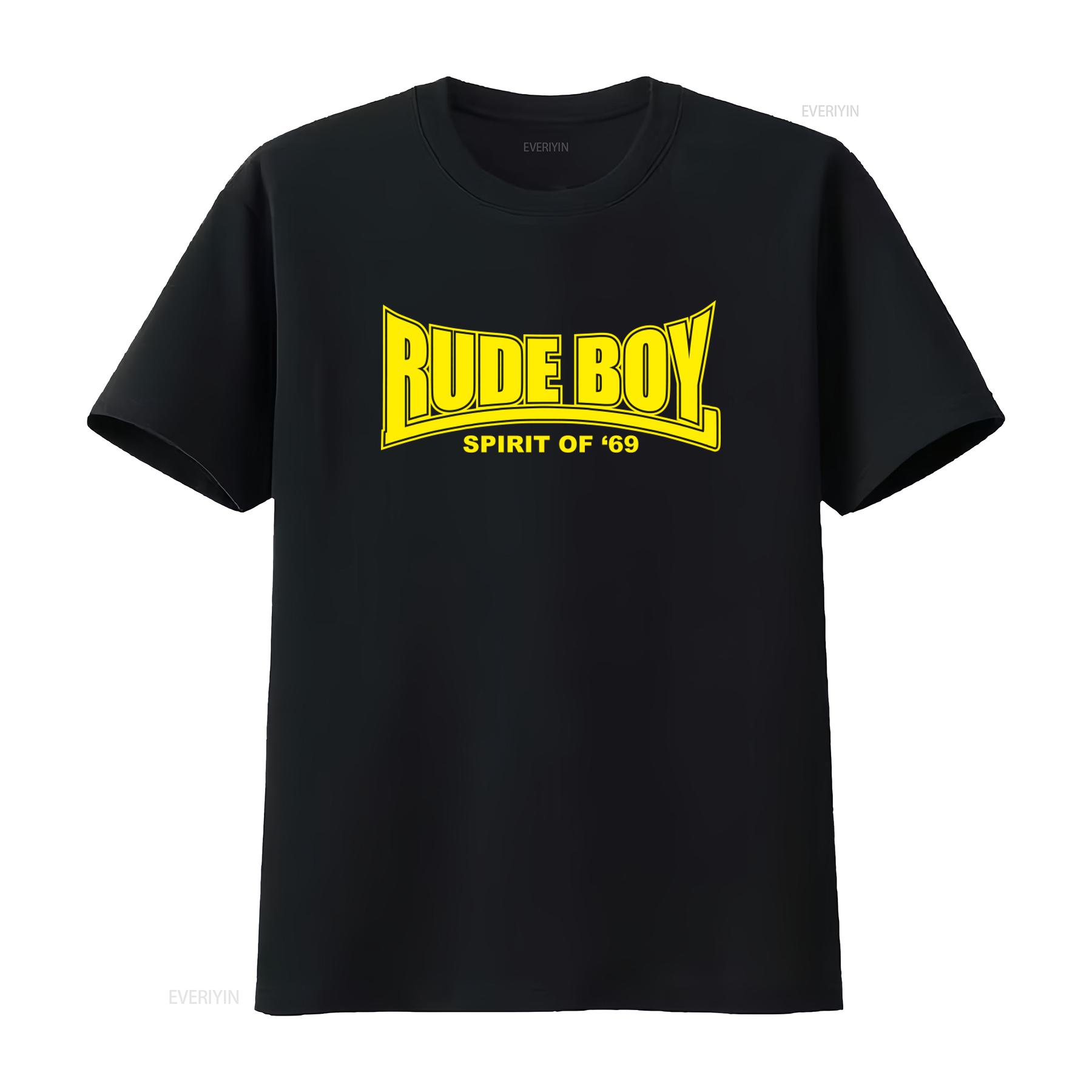 

Rude Boy T Shirt Spirit of 69 Oi Ska Punk Skinhead Print S XXL vintage Washed Breathable homme streetwear fashion Stylish 4XL
