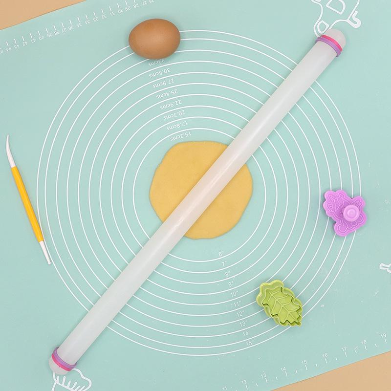 Fondant Simulation Baking Tools Plastic Rolling Pin, 9-inch & 13-inch