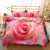 Big Rose In The Bloom Bedding Set King Queen Twin Single Size Duvet Cover Pillow Cases Duvetcover Sets With Pillowcase 3 Pcs