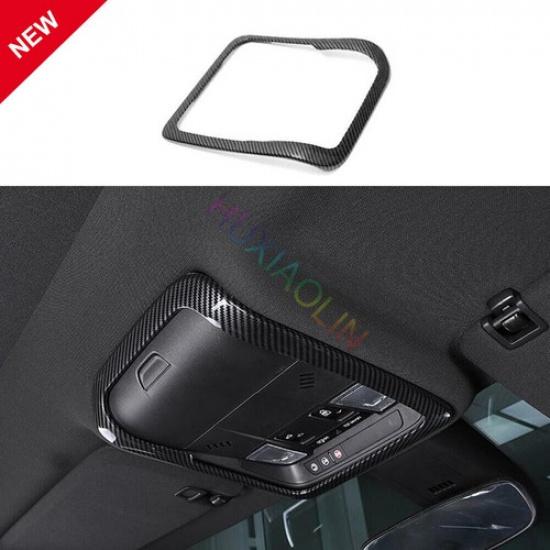 For Cadillac XT6 2020-2022 Carbon Fiber Front Reading Lamp Frame Cover Trim 1PCS