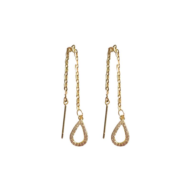 Korean Style Tassel Earrings: Elegant Luxury, Versatile Design, Long and Lightweight for Women.