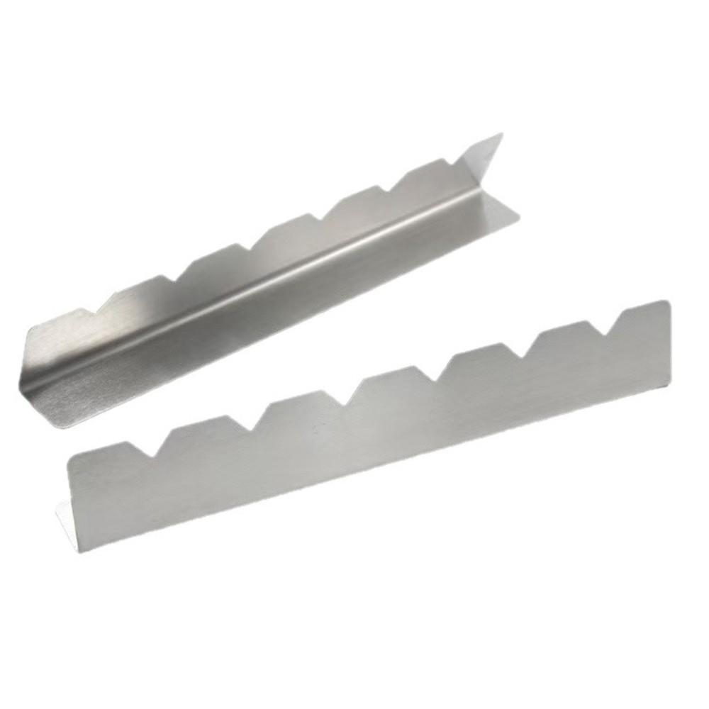 Stainless Steel BBQ Kebab Rack Anti-Slip Groove Kebab Stands Barbecue Tools  Garden Party