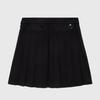 LIKK Slit Point Pleated Skirt (Black)_L4A1-Sk05C