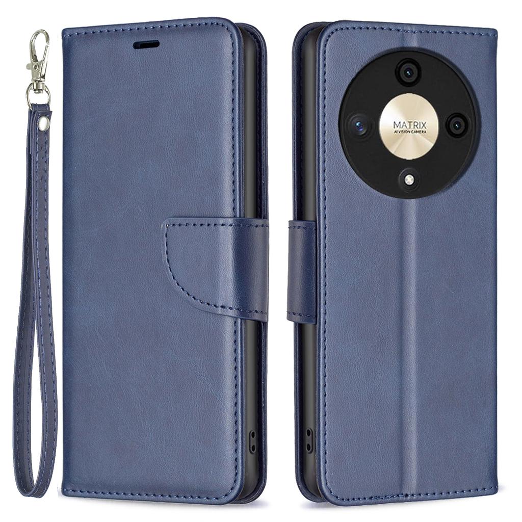 For Honor X9b 5G/Magic6 Lite 5G Case Solid Color Leather Wallet Phone Cover