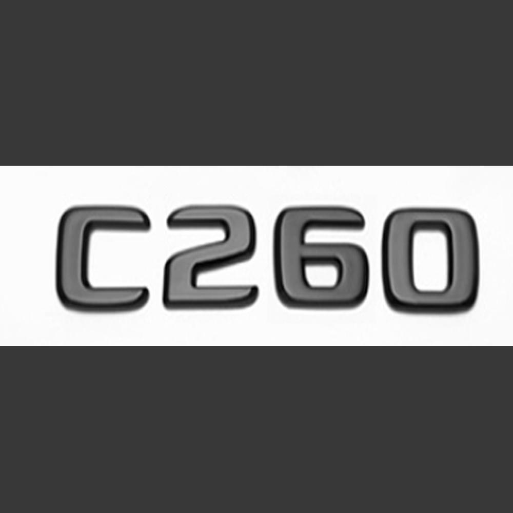 Pour Mercedes Benz AMG W204 W205 W206 C200 C220 C220d C300 C400 C250 C260 Logo Voiture ABS 3D Lettres de Coffre Badges Accessoires