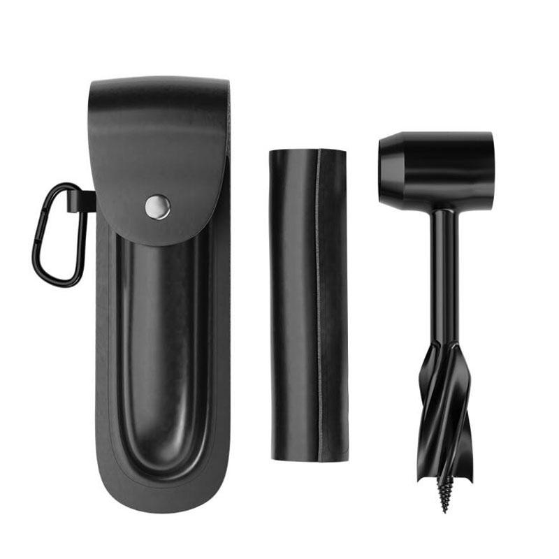 

Инструмент для выживания поселенцев, ручной шнековый ключ для бушкрафта, дрель по дереву, ключ для ручной дрели, инструмент для выживания в Бушкрафте с кожаным чехлом Pack of 1 чёрный