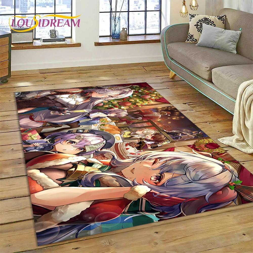 3D Latest Genshin Impact Cartoon Game Rug Carpet for Living Room Bedroom Home Decor,Floor Mat Non-slip Decoration for Sofa Gift