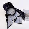 Japanese Fresh Flower Printing Strap Headscarf Caps For Women Spring And Summer Travel Versatile Sunscreen Sun Hats