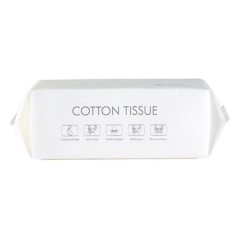 Disposable Pearl Texture Cotton Facial Cleansing Wipes - Soft, Makeup Remover, Dry & Wet Use