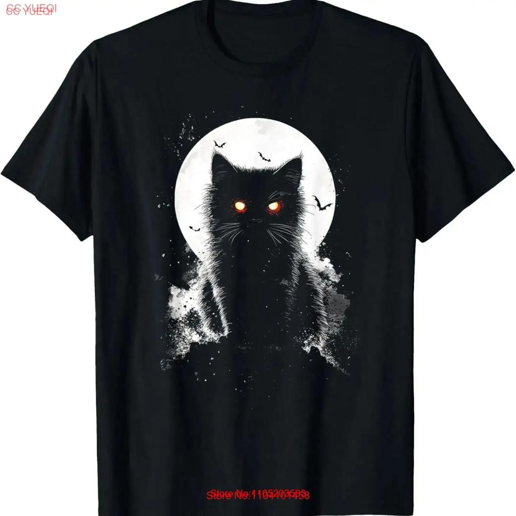 Zombie Cat Halloween Kitten Silhouette T Shirt Vintage Breathable Unisex Stylish Designer Clothes Fashion Casual