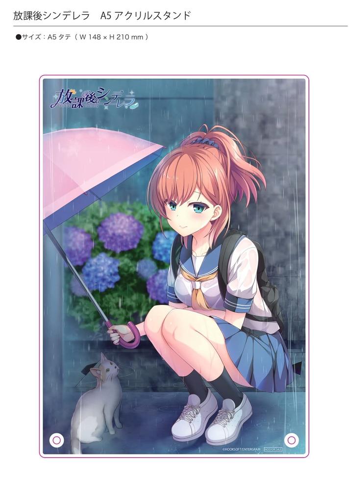 After School Cinderella Limited Edition PS4 bonus acrylic microfiber Haruka SD illustration acrylic keychain 3 postcard sets A5 acrylic - (Includes
