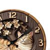 Artistic Clock Vintage Decorative Wooden Animal Silent Practical Powered Hanging