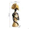 African Women Statue Desktop Decoration Collectible Elegant Gift Sculpture Resin Figurine for Home