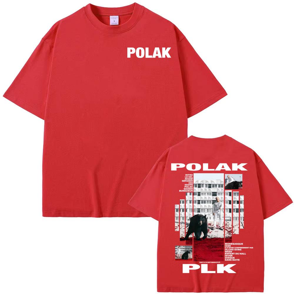 Rapper Plk Polak Album Series 2025 Cover T-shirts for Unisex Vintage 90s Hip Hop Street T Shirt Unisex Casual 100% Cotton T-shirt Tops