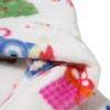 2-12 Years Kids Flannel Bathrobe Children Print Soft Warm Hooded Robes