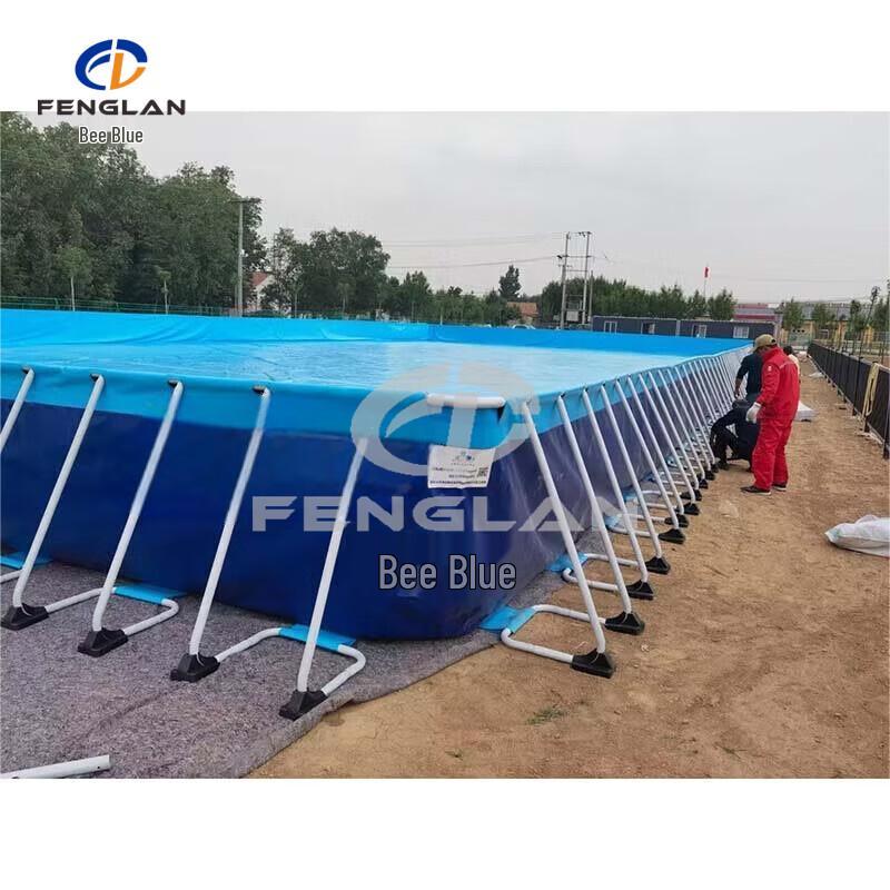 Phoenix Blue Outdoor Mobile Frame Swimming Pool