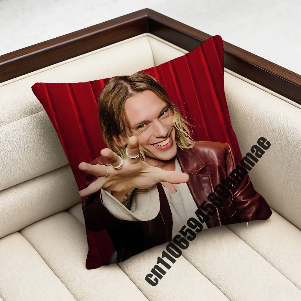 For J-Jamie Campbell Bower Throw Pillow Case Sham 45X45Cm Decoration Square Bed Pillowcase Pad Cover